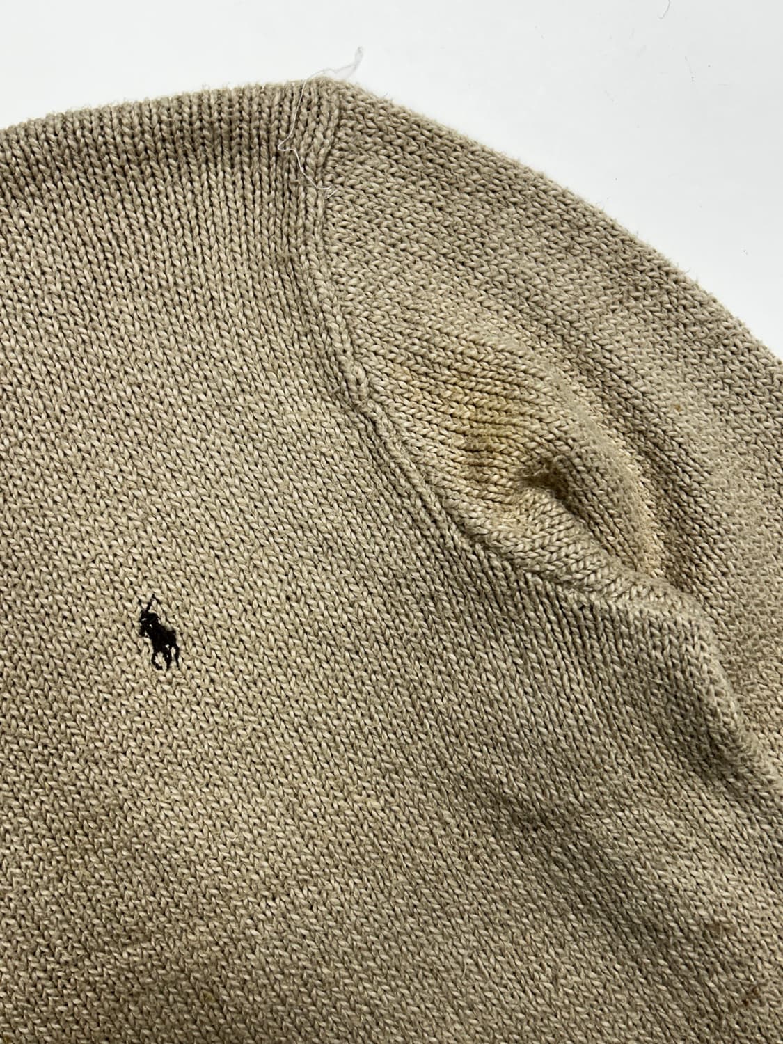 폴로 랄프로렌 코튼 베이지 니트 L 상품이미지7