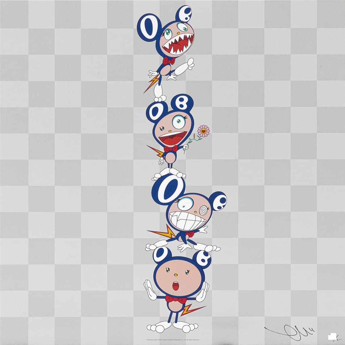 무라카미 다카시 DOB 토템 폴 에디션 판화 상품이미지4