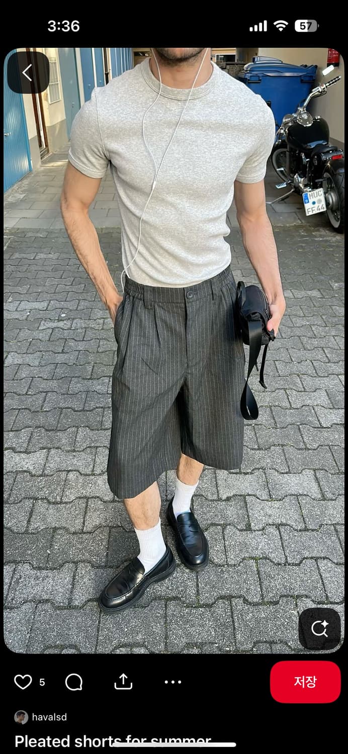 6CRayon 스트라이프 반바지  상품이미지2