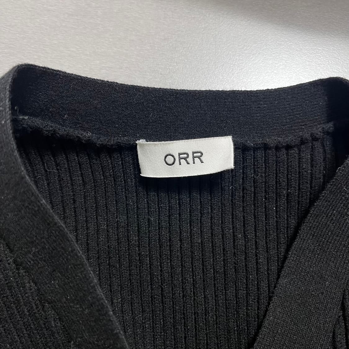 오르(ORR) 아워글래스 골지 니트 가디건 상품이미지5