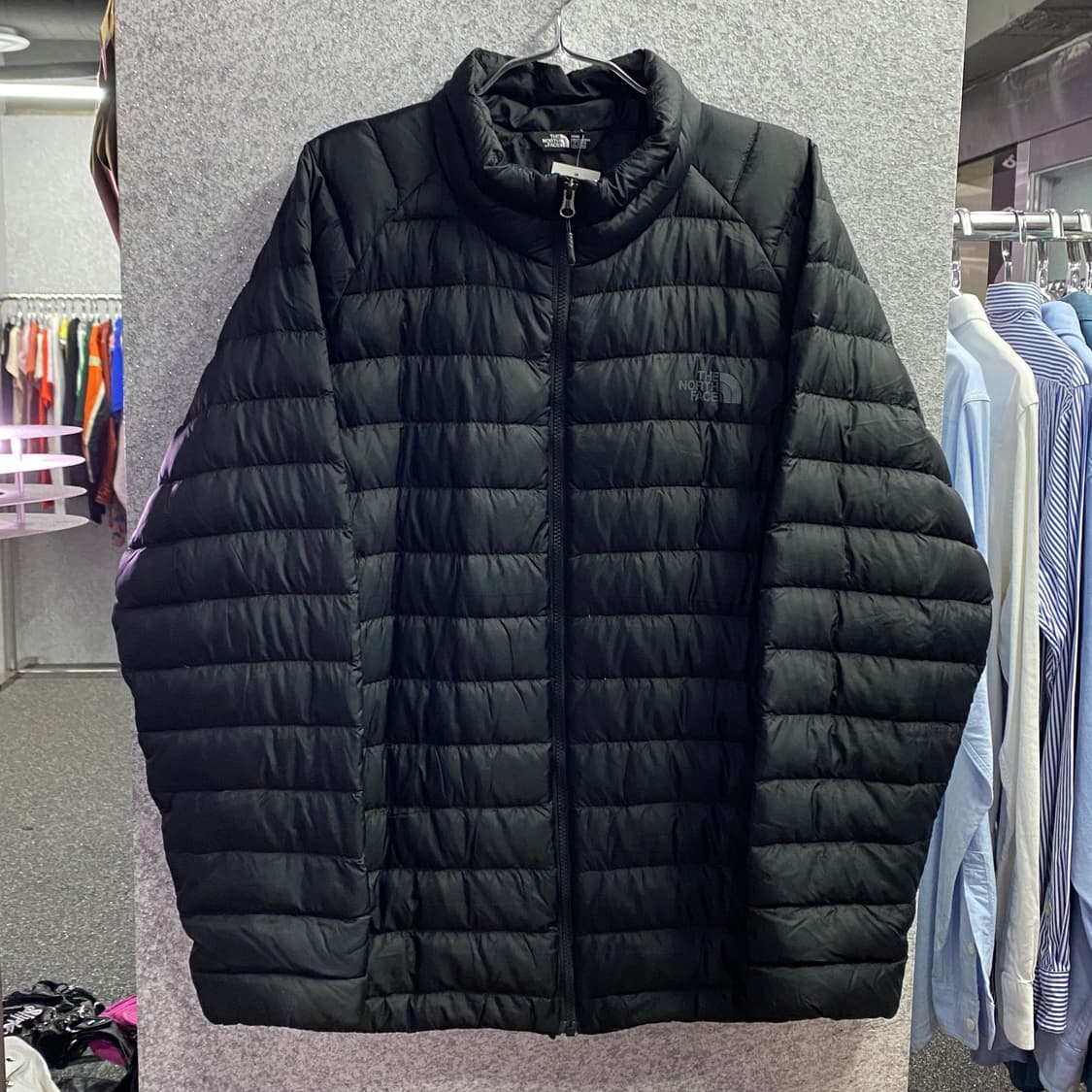 노스페이스 스몰 로고 블랙 경량자켓 B3174 상품이미지2