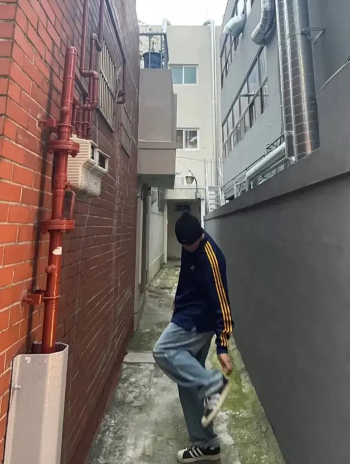 아디다스 클래식 폴로 롱 슬리브 네이비 IM4457 아디다스 져지 상품이미지1
