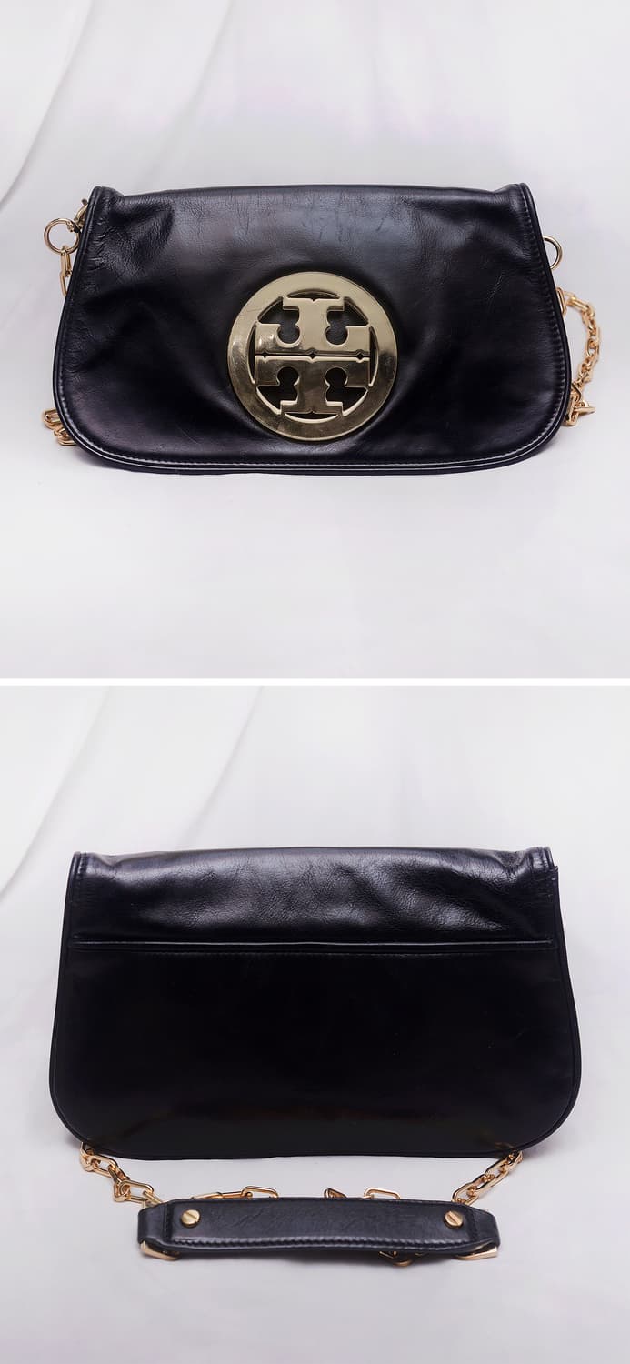 토리버치 레바 금장 빅로고 복스레더 WOC 체인 크로스백 (클러치) 상품이미지3