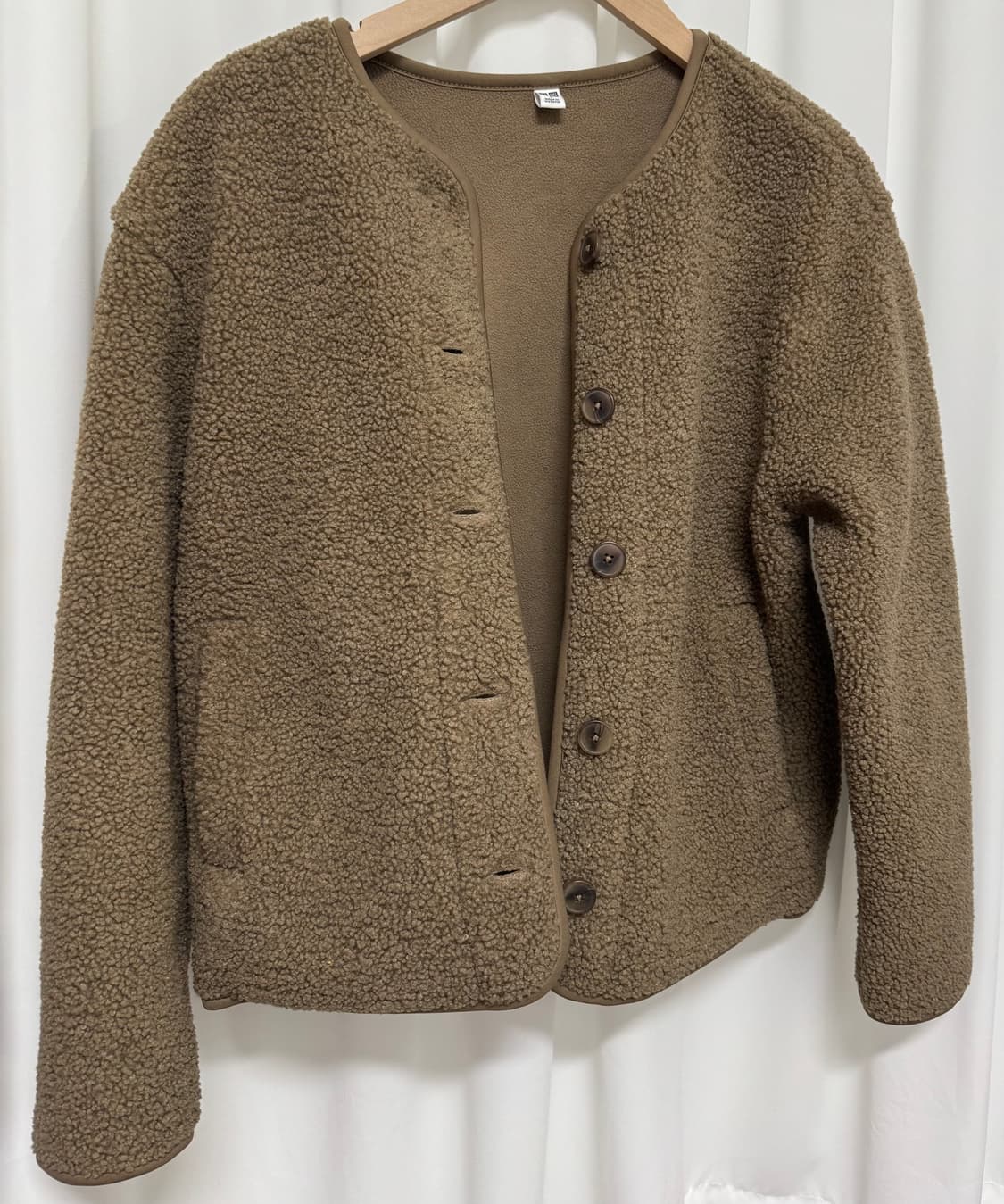 유니클로 뽀글이 플리스 자켓 상품이미지2