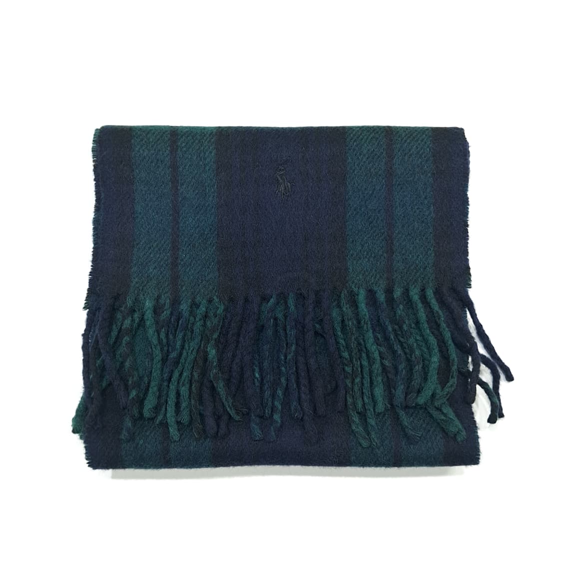 MX323 폴로 랄프로렌 클래식 블랙워치 타탄체크 램스울 목도리 머플러 상품이미지7