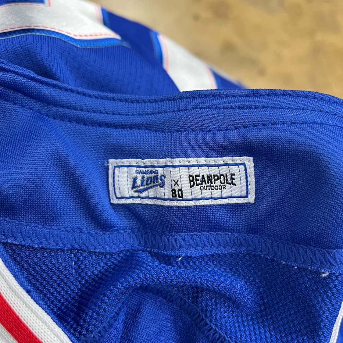 [ 정품/80 ] 빈폴 X 삼성라이온즈 36 이승엽 반팔 야구 유니폼 상품이미지4