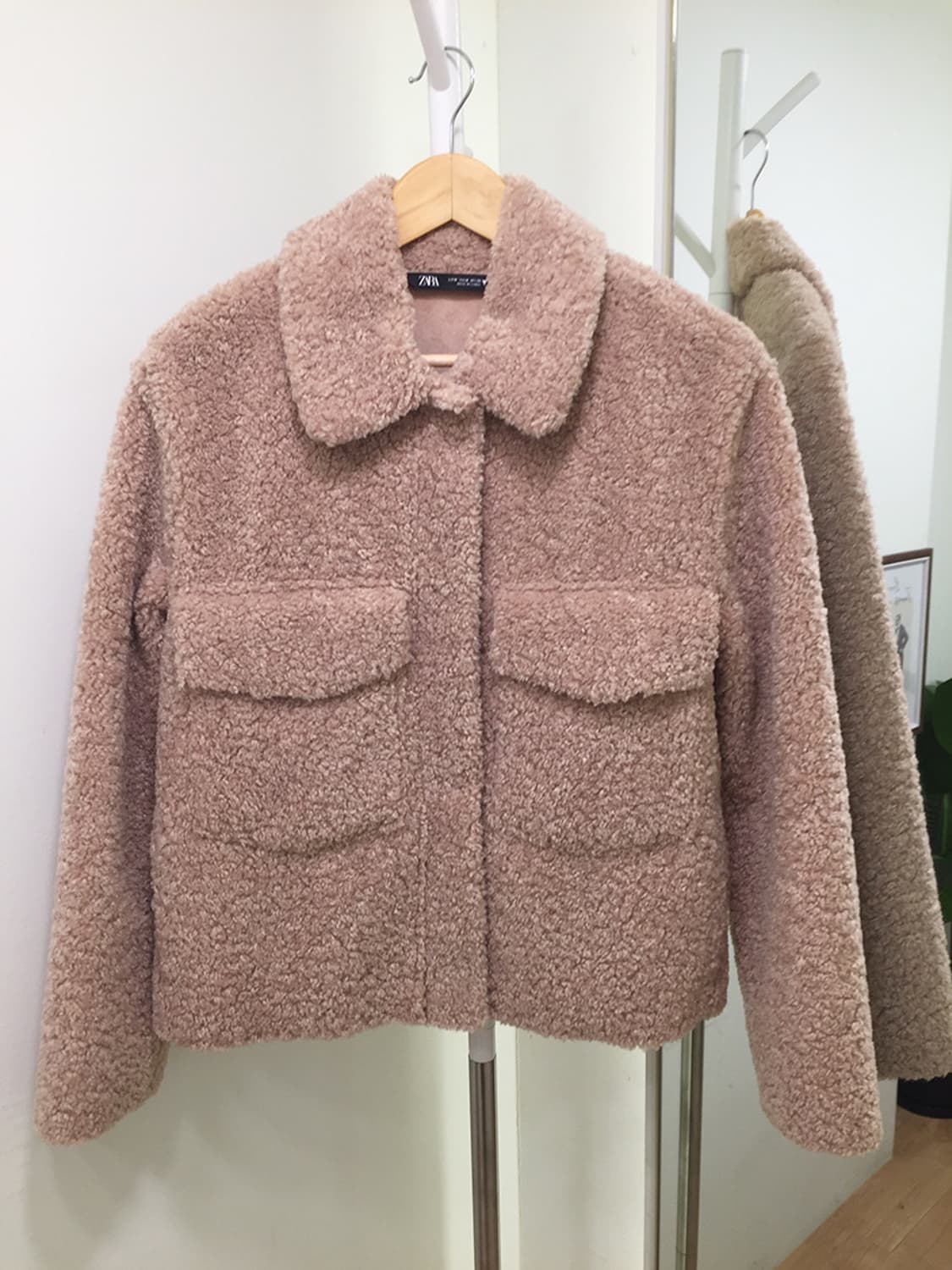 여성 자라 포켓 뽀글이자켓 100 상품이미지2