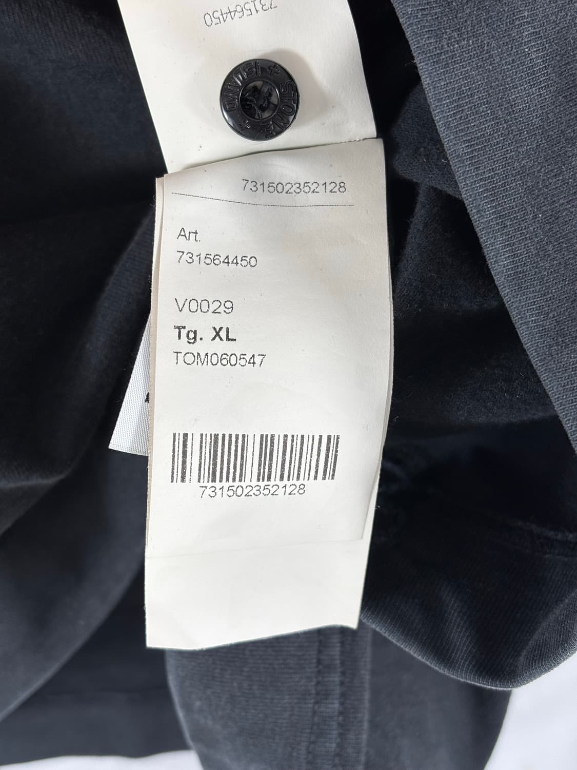 (정품,21FW)XL스톤아일랜드 롱슬리브 맨투맨 니트 블랙 상품이미지8