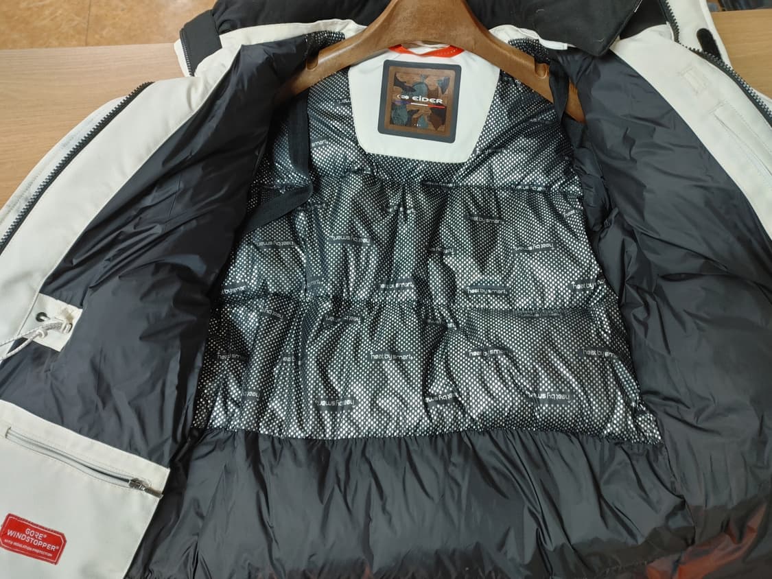 EiDER 아이더 여성 아이보리 거위털 후드 패딩 상품이미지8