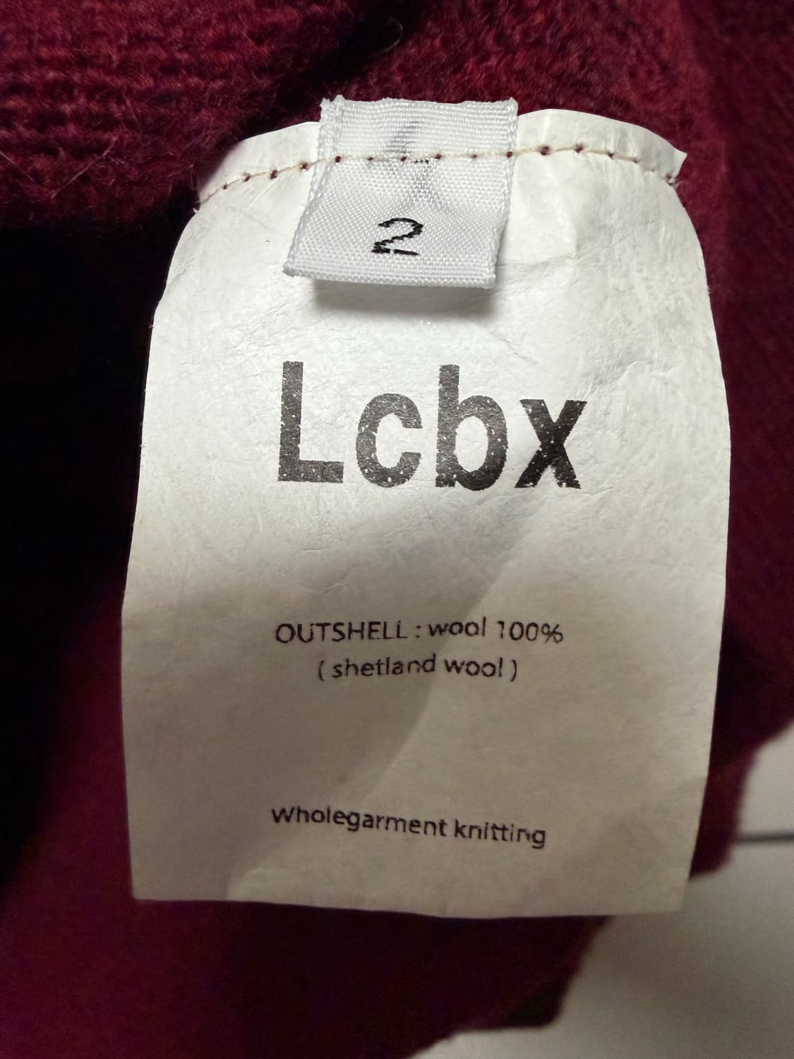 lcbx 피셔맨 니트 레드 2size 상품이미지3