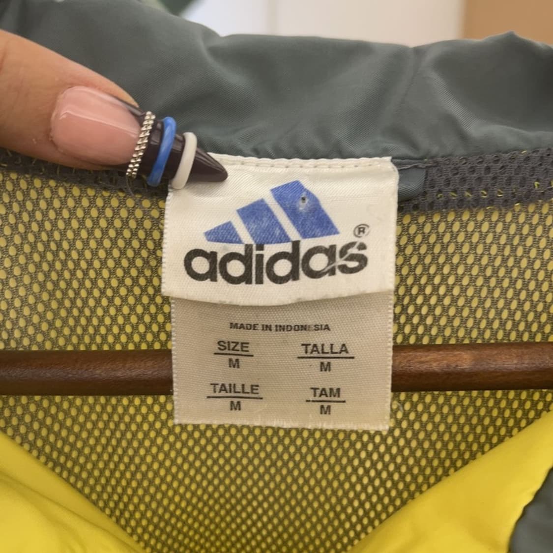 아디다스 올드스쿨 테크웨어 배색 바람막이 아노락 M C07744 상품이미지5