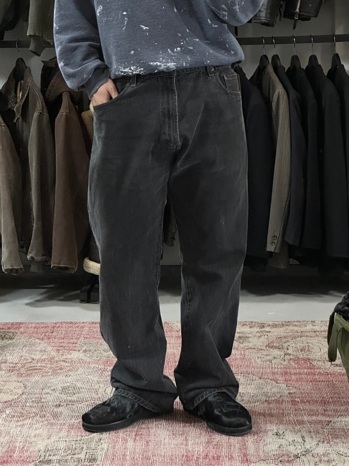 00's 리바이스 517 블랙 부츠컷 플레어진 상품이미지3