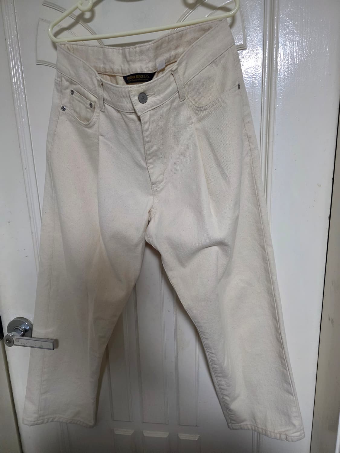 유니폼브릿지 아이보리 면바지 (L, 32) 상품이미지1
