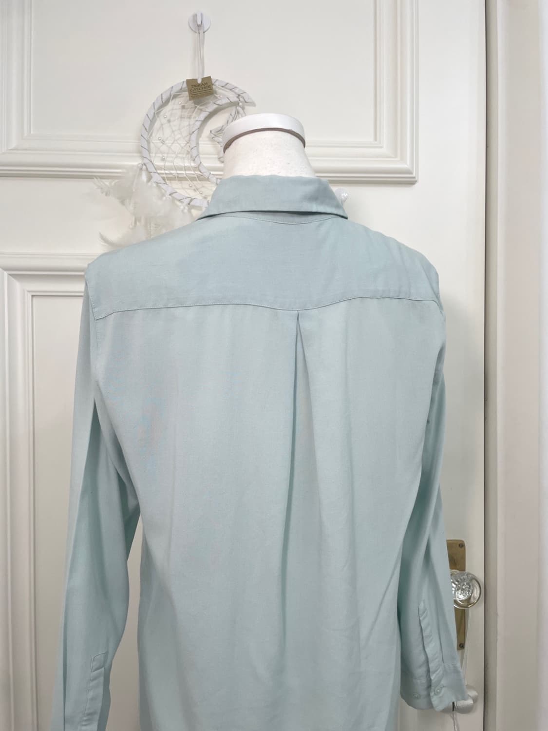 mint back pleats basic shirt 상품이미지4