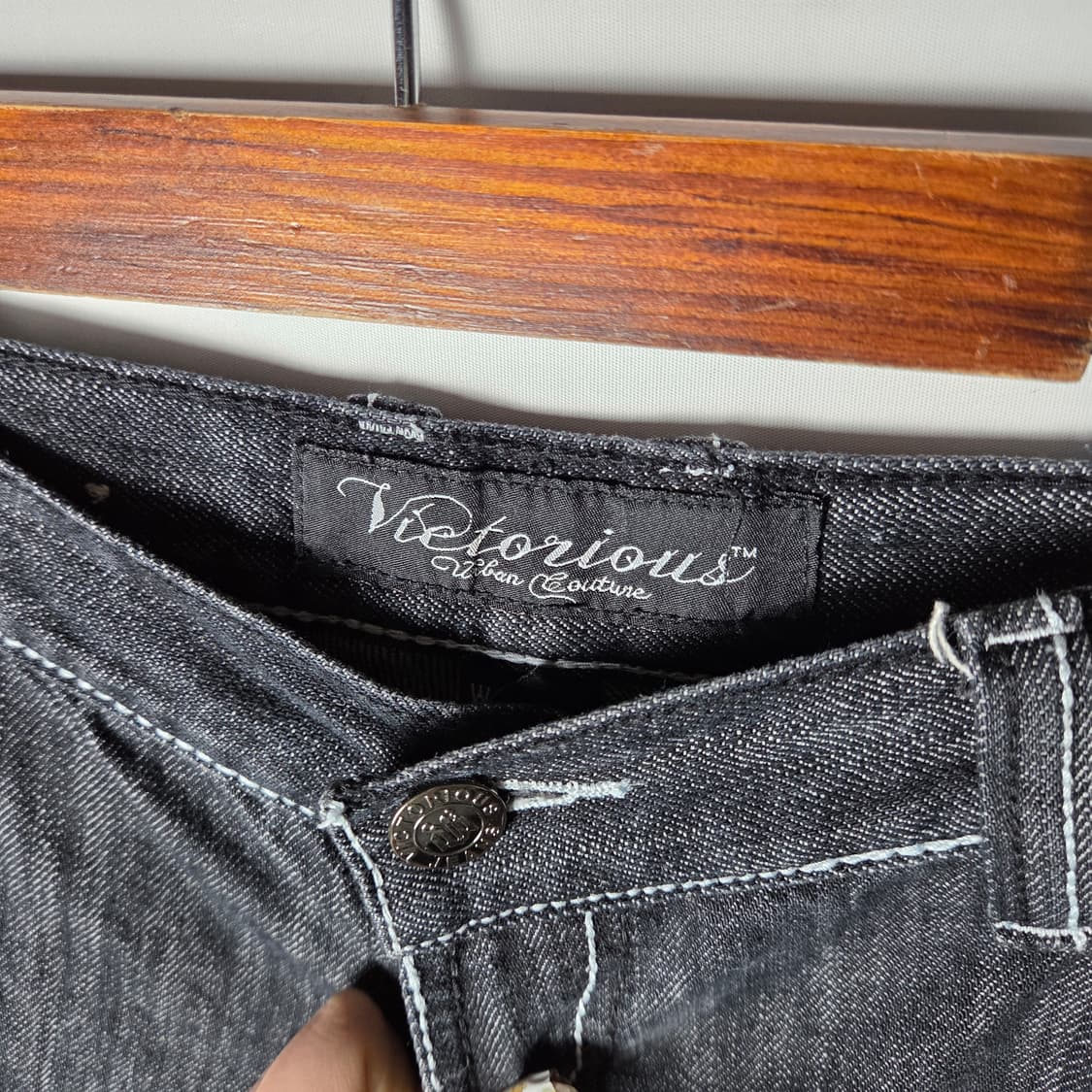 [Victorious] 빅토리어스 이글윙 십자 데님팬츠 상품이미지4