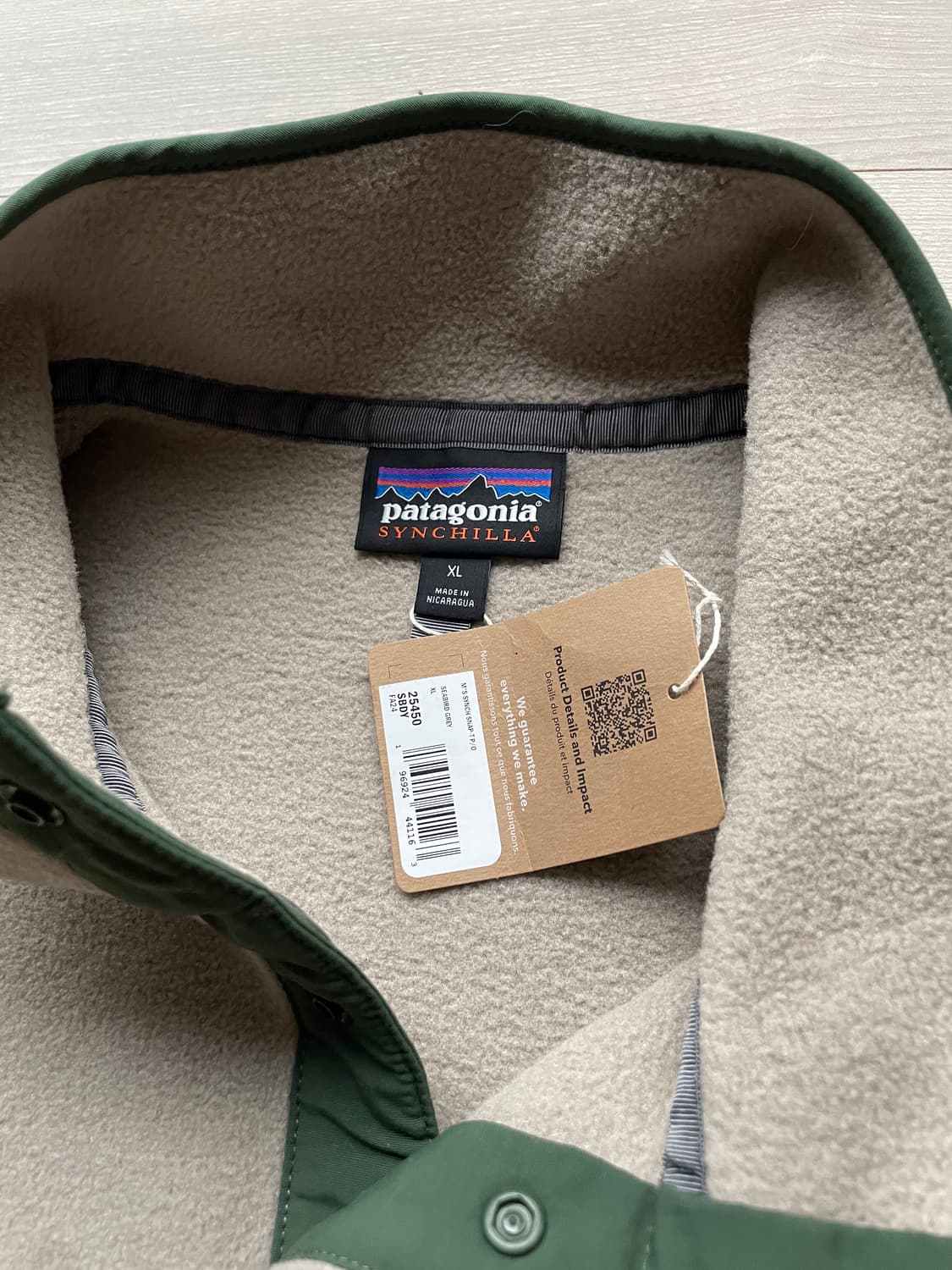 (새상품) 파타고니아 신칠라 씨버드 그레이 플리스 상품이미지3
