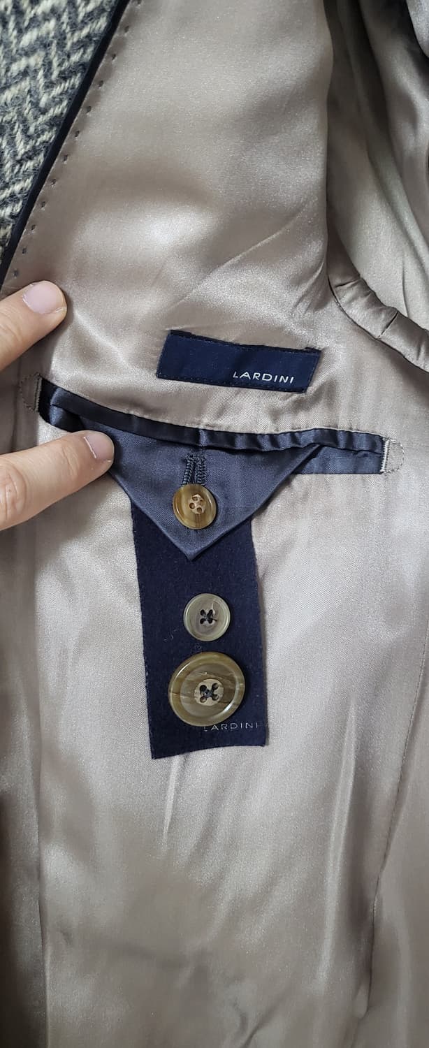 Lardini 헤링본 폴로 코트 상품이미지9