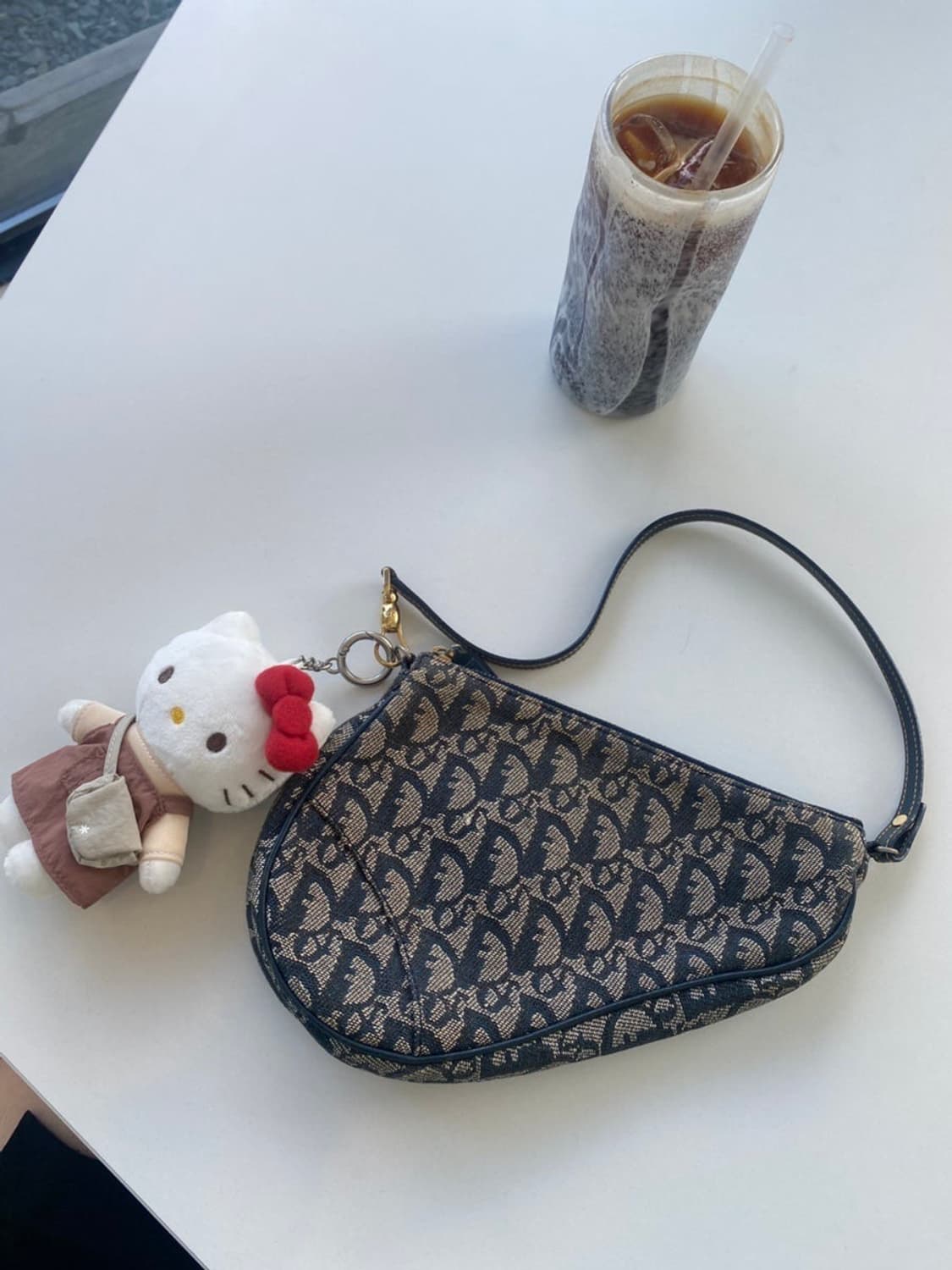 정품 디올 오블리크 새들파우치백 상품이미지1