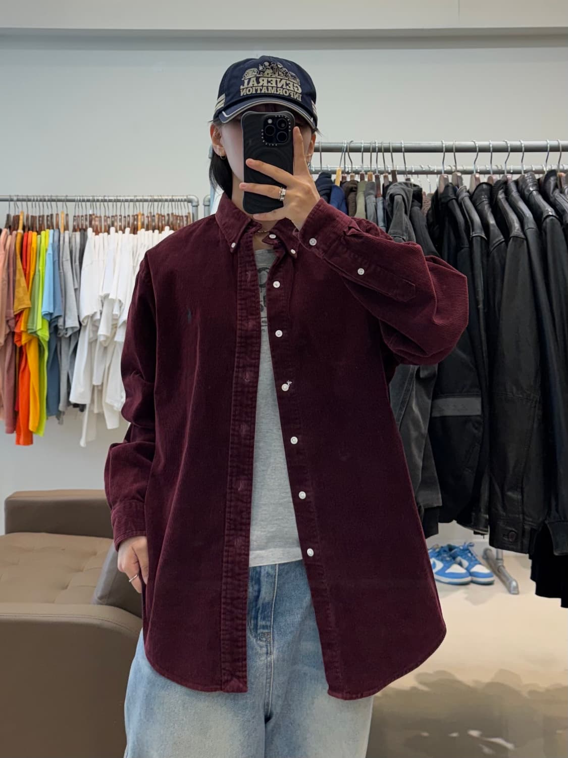 폴로 랄프로렌 코듀로이 셔츠 와인 상품이미지8
