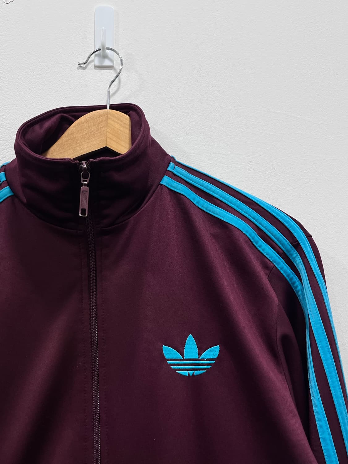 아디다스 파이어버드 져지 트랙탑 95 버건디민트 상품이미지2