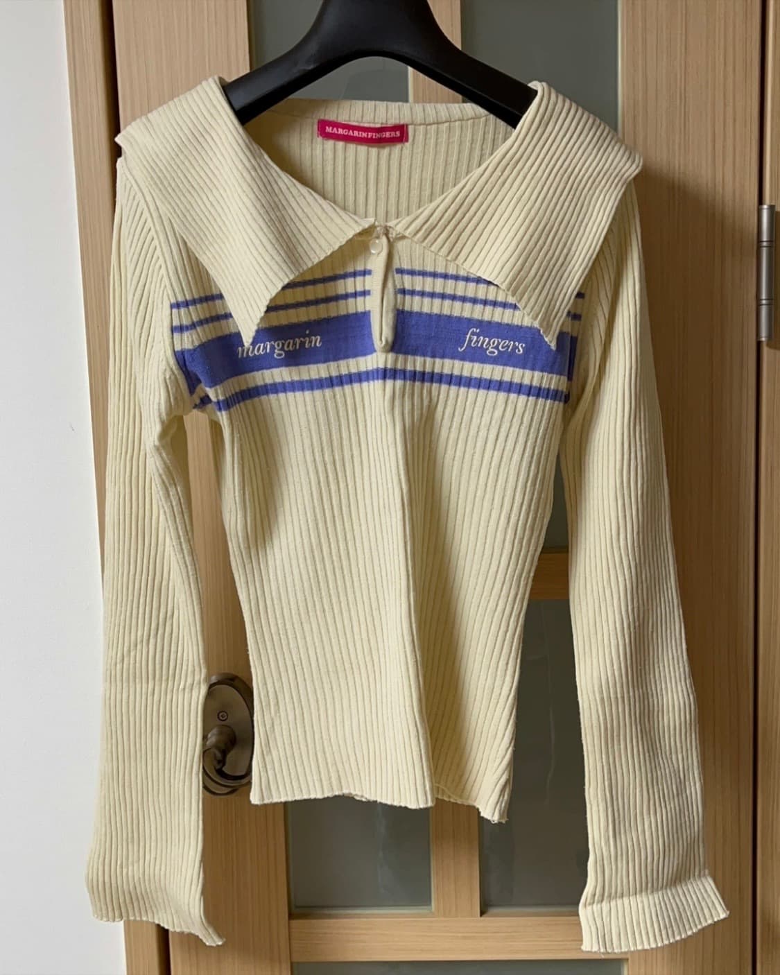 마가린핑거스 클로이 로고 세일러 니트 상품이미지4
