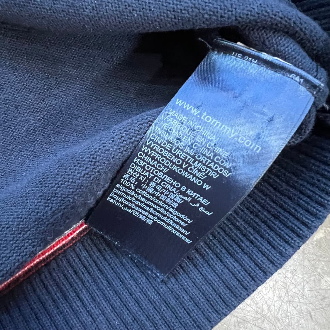 M) 타미힐피거 플래그 로고 니트 스웨터 상품이미지4