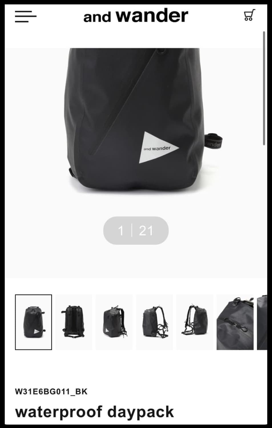 앤드원더 백팩 상품이미지1