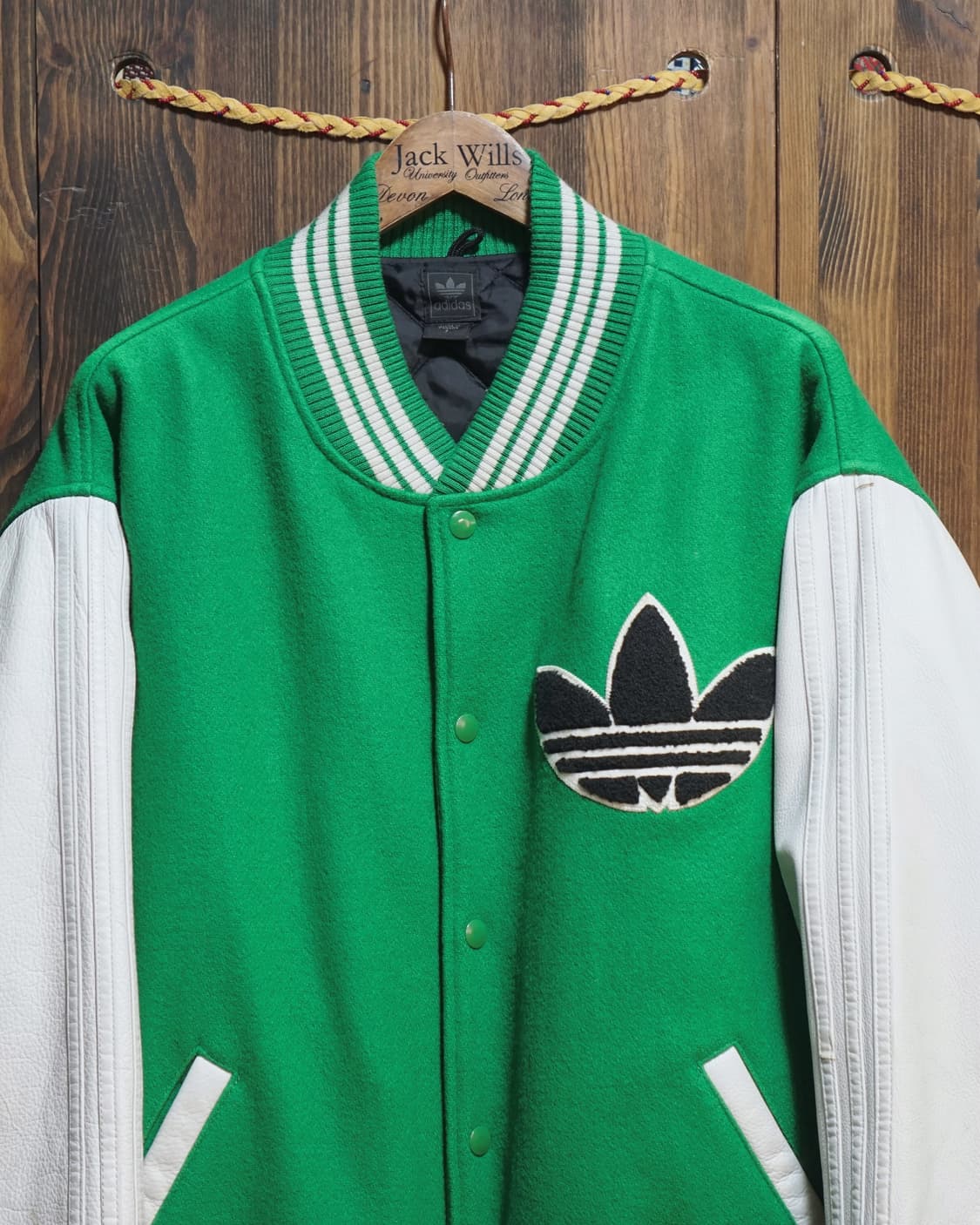 아디다스 캐나다 오리지널 레더 바시티자켓 상품이미지2