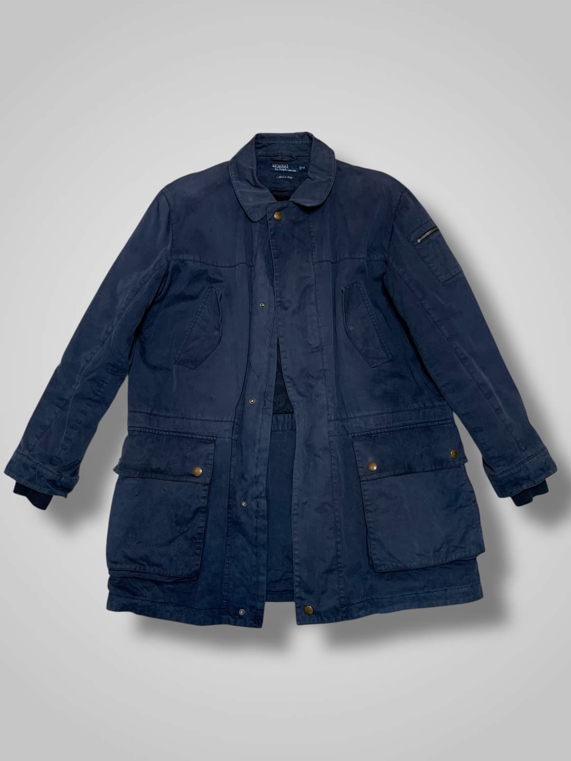 [M]90s 이태리 폴로 랄프로렌 네이비 야상 자켓  상품이미지1