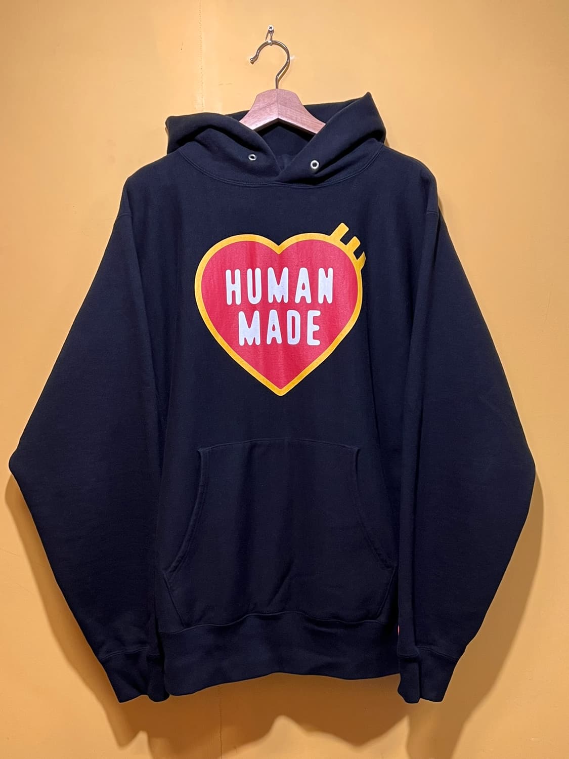 [XXL] 휴먼 메이드 헤비 웨이트 후드 #2 블랙 상품이미지1