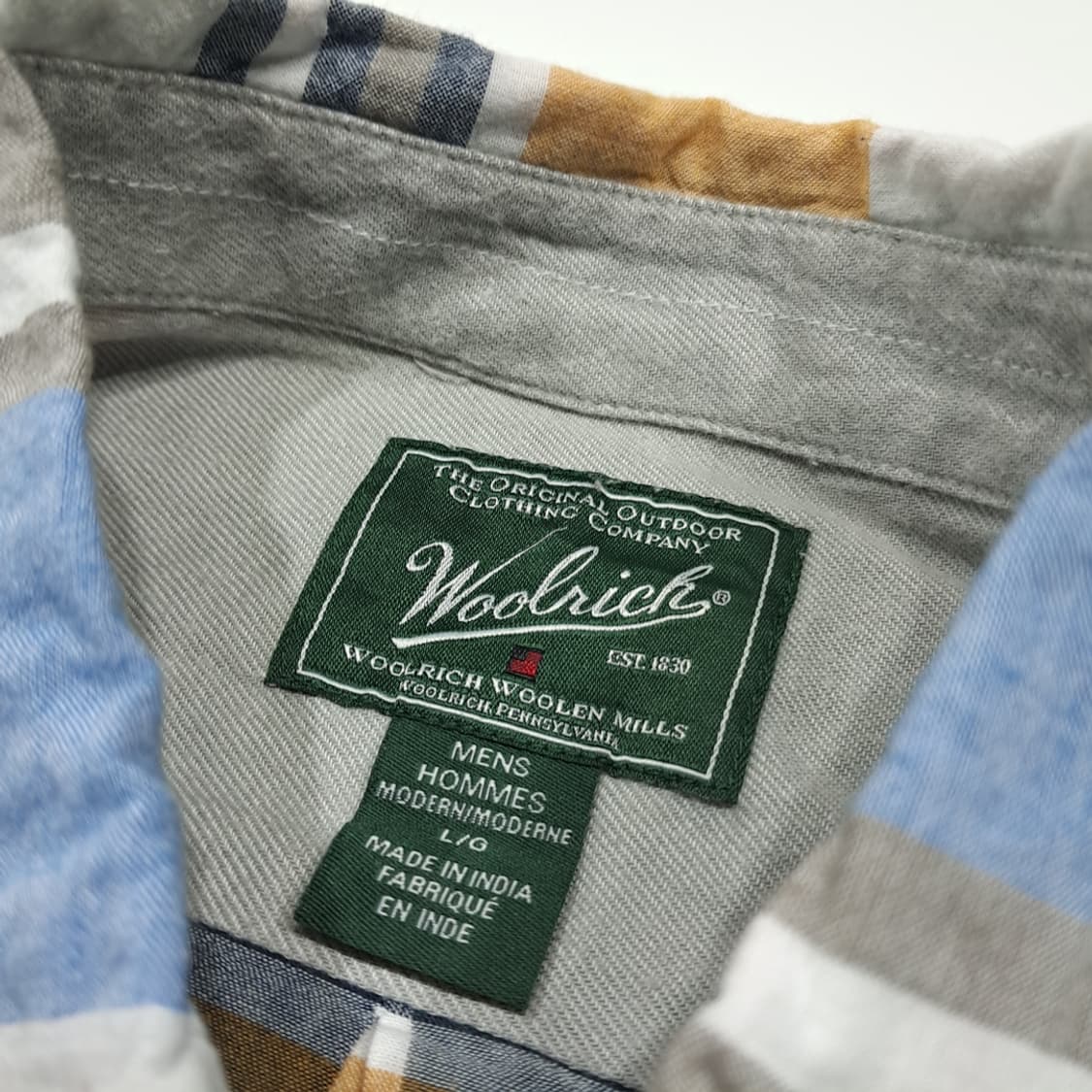 CK122 L 울리치 00s 버튼다운 프레피 마드라스체크 셔츠 남방 상품이미지3