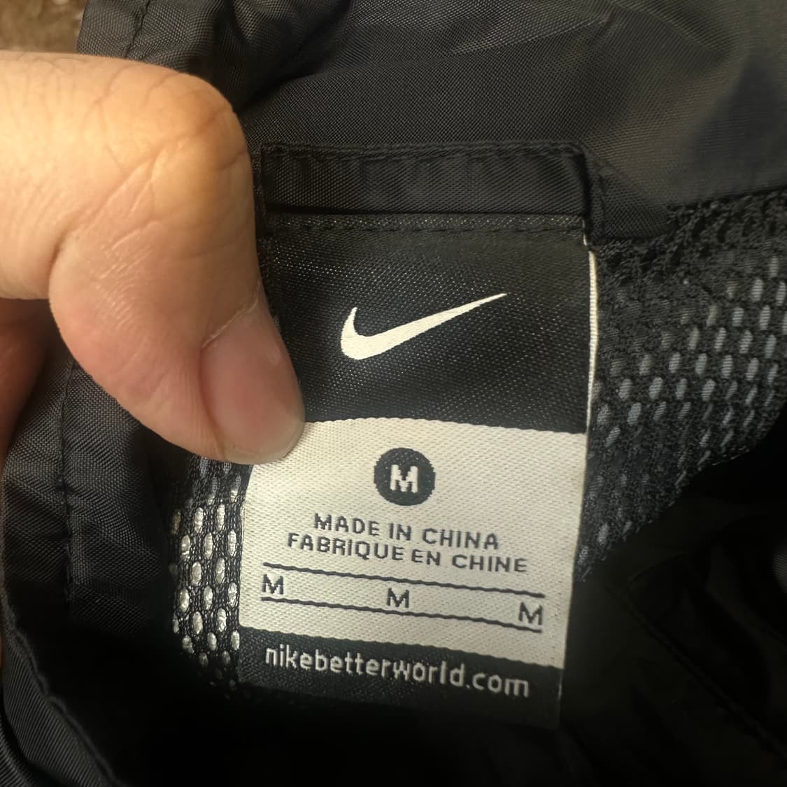 나이키 빈티지 스우시 스몰로고 블랙후드바람막이 95 상품이미지3