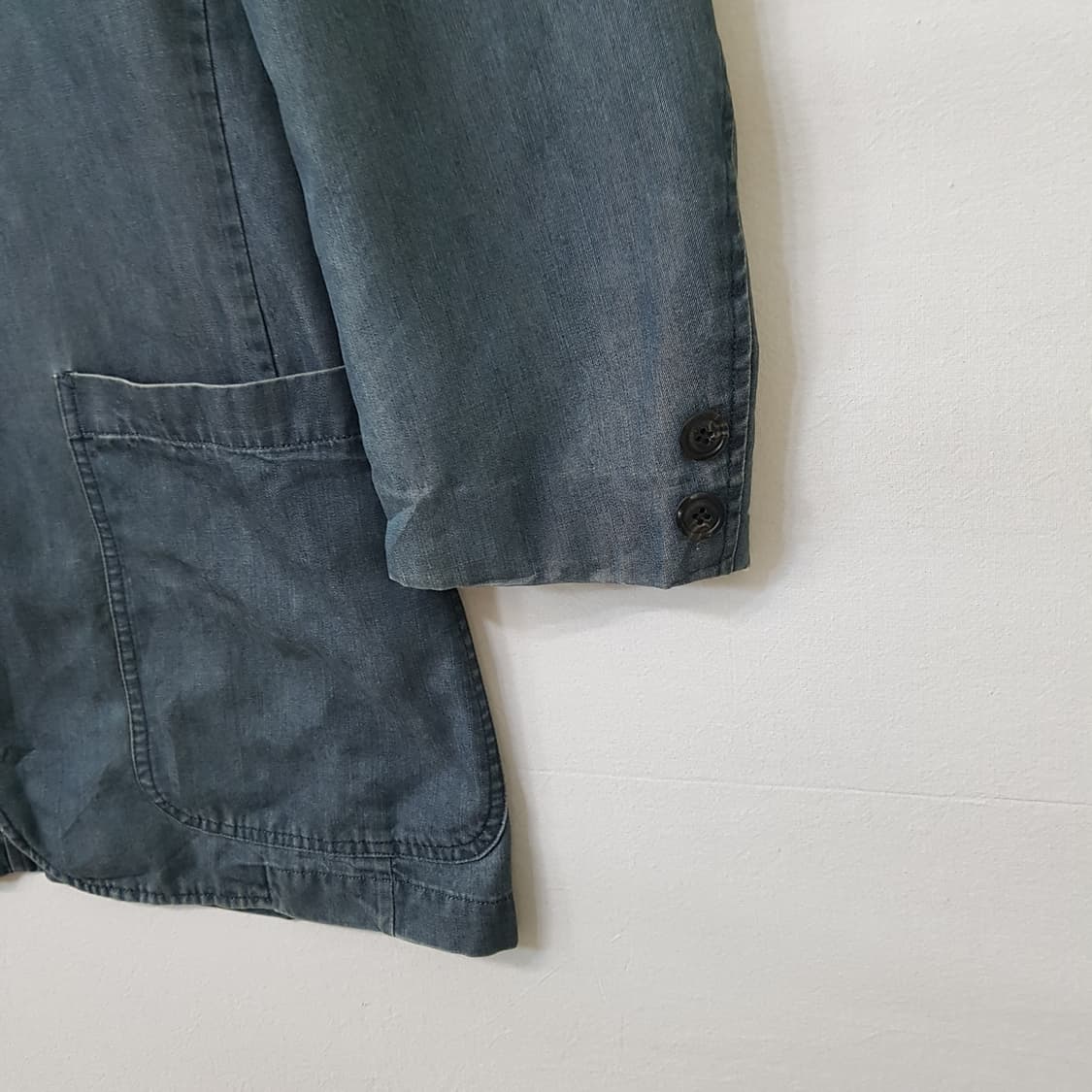 BURBERRY 버버리 런던 텐셀 데님 자켓 남성용 상품이미지3