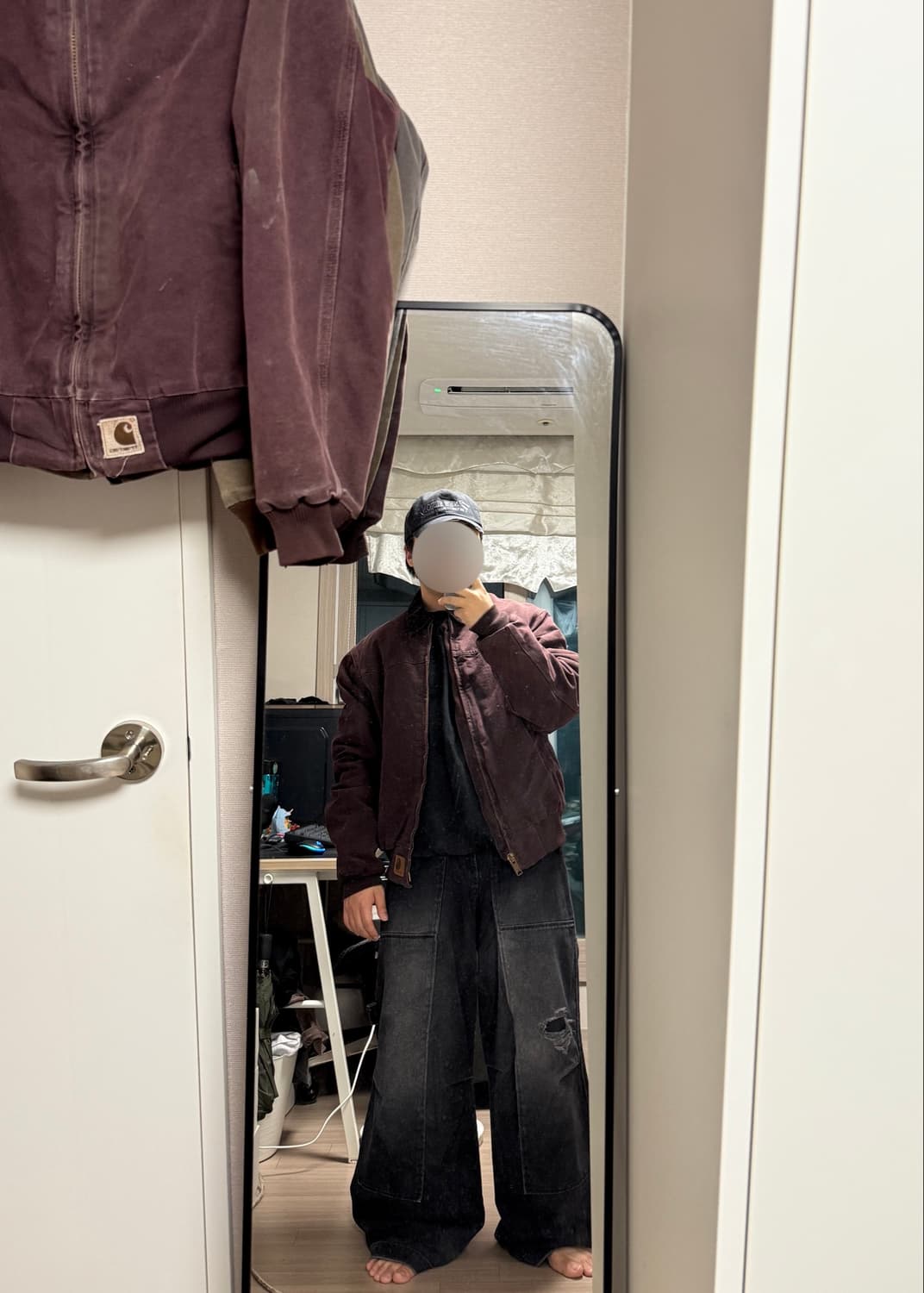 (희귀빈티지)[M]칼하트 디트로이트 J14 구형 산타페 자켓 BRG 상품이미지3