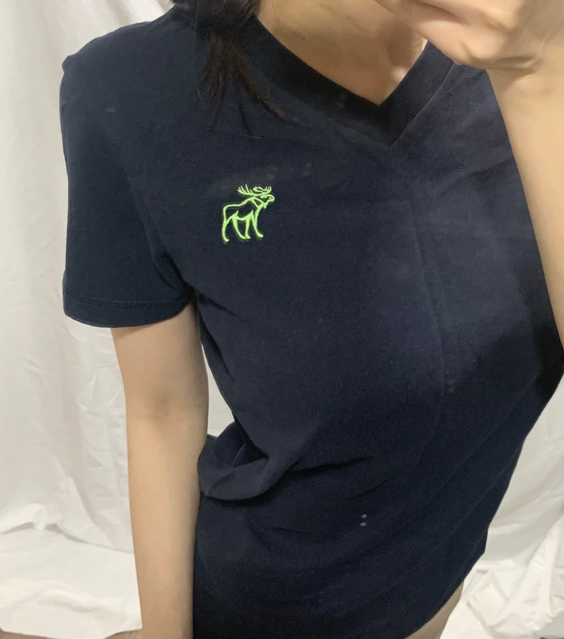 아베크롬비 반팔티 ,S,네이비 상품이미지3