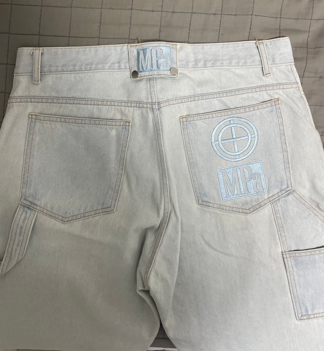 [L]PLASTICPRODUCT 페인터 데님팬츠 아이스블루 상품이미지4