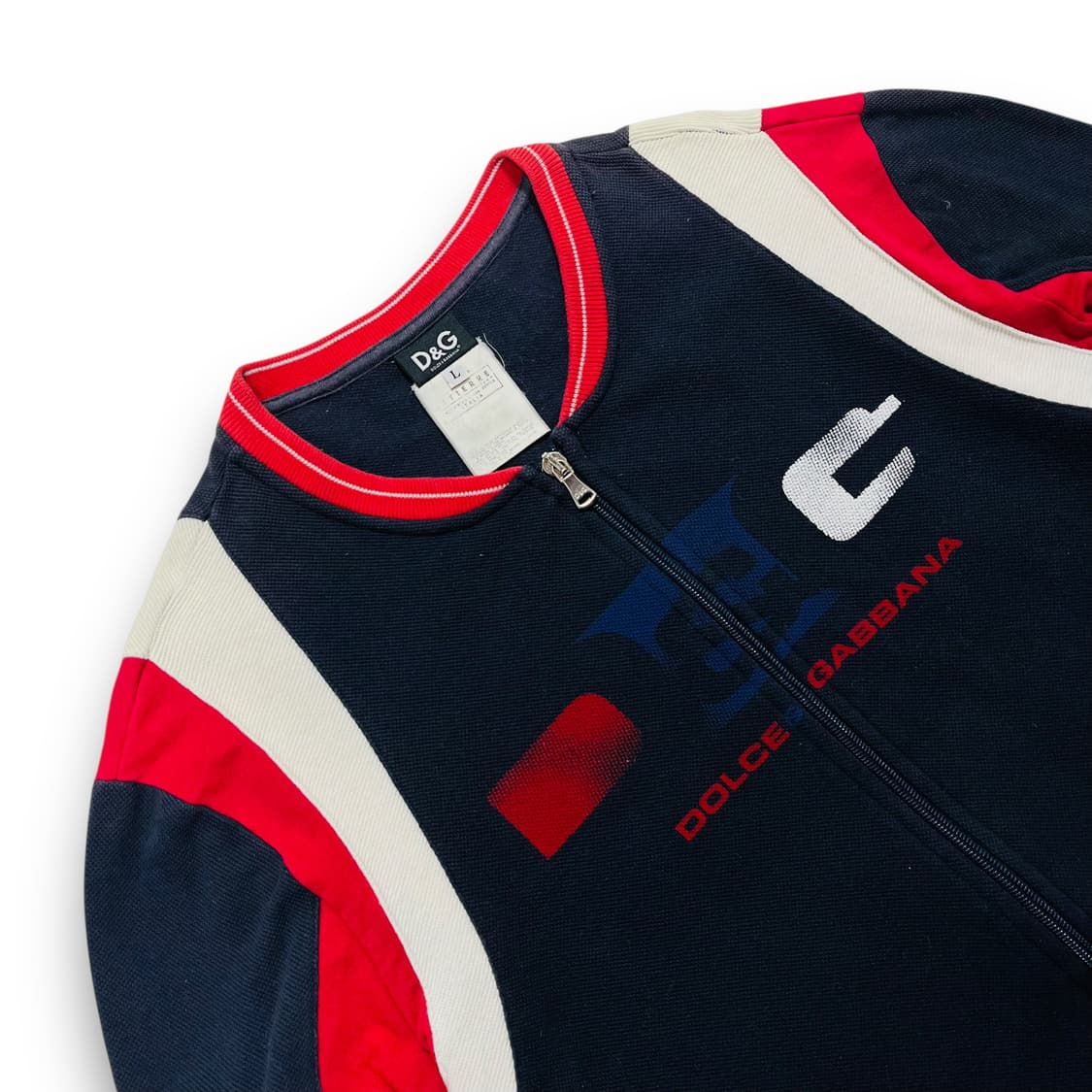 돌체 앤 가바나 OG y2k 크루넥 럭셔리 로고 집업 자켓 상품이미지3