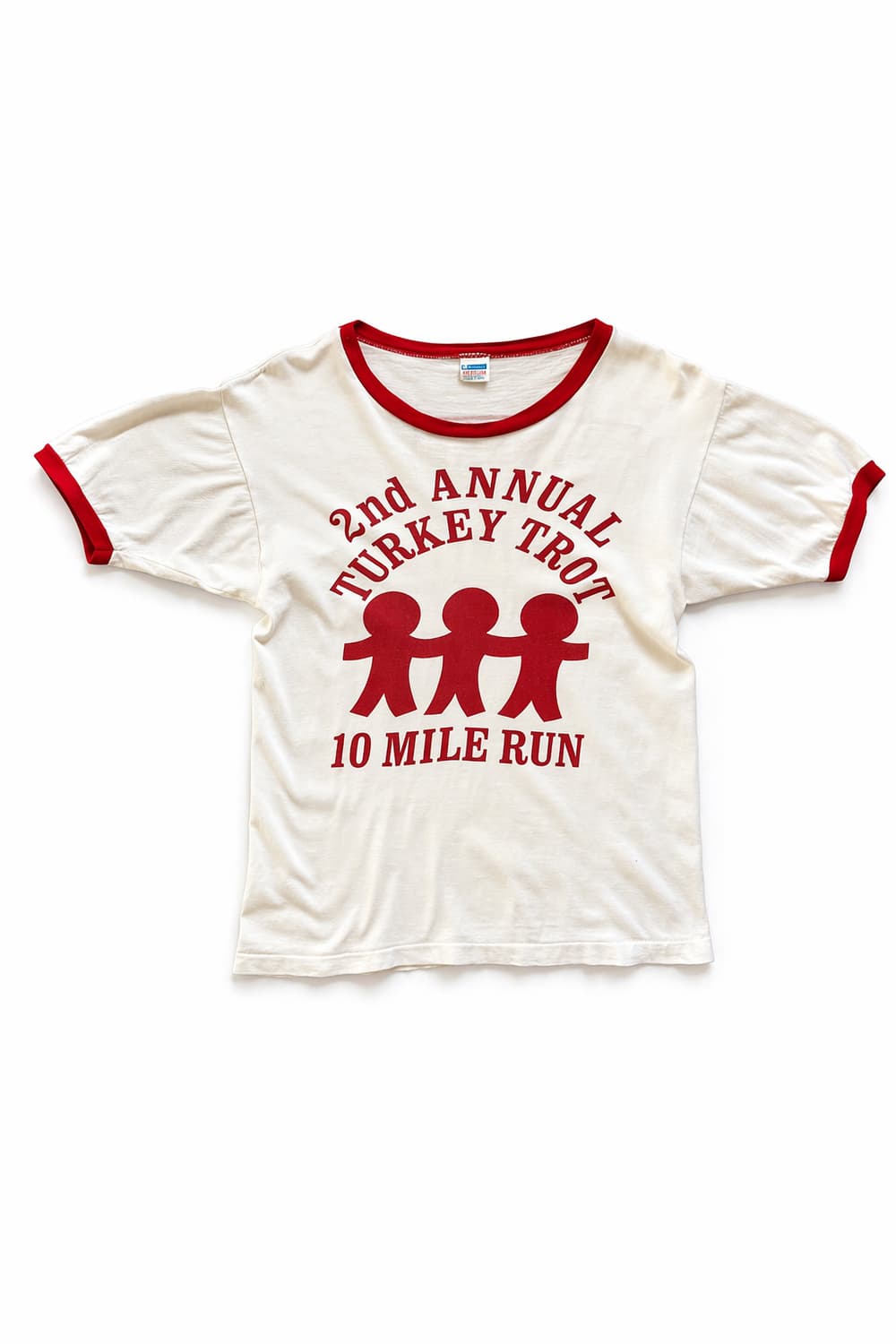 70s 챔피온 프린팅 링거 티셔츠 M 상품이미지1