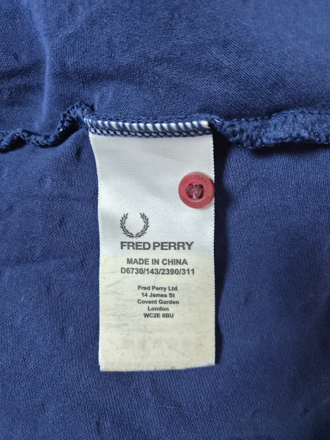 프레드페리 도트 카라 코튼 원피스 36사이즈 - O8 상품이미지4