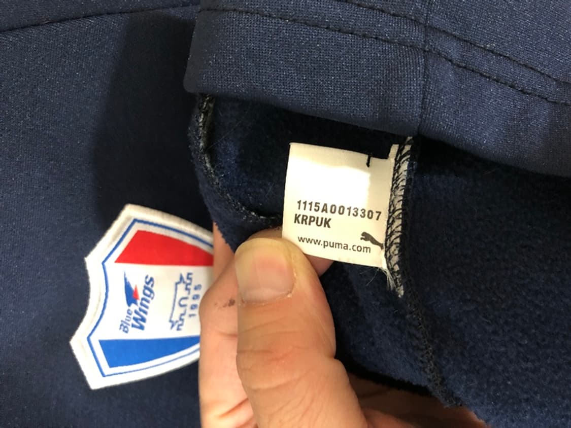 K리그 푸마 수원삼성블루윙즈 선수실착 플리스자켓/트랙슈트 M 상품이미지7