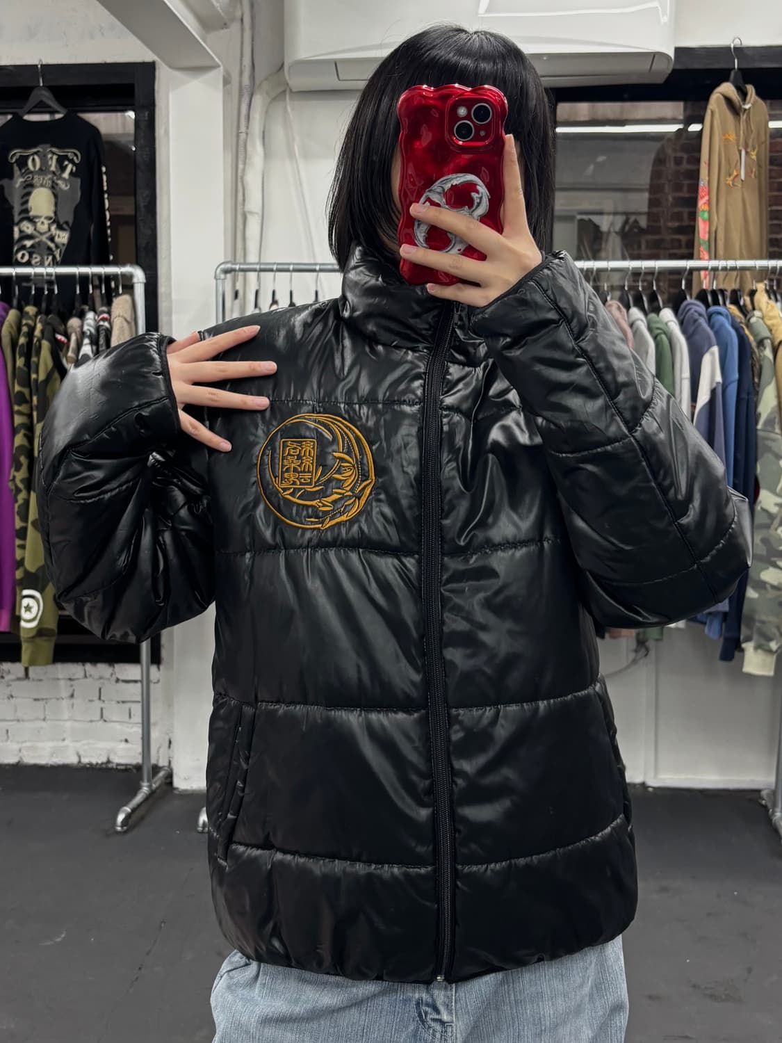 카라쿠리 타마시 오리엔탈 드래곤 패딩 상품이미지4