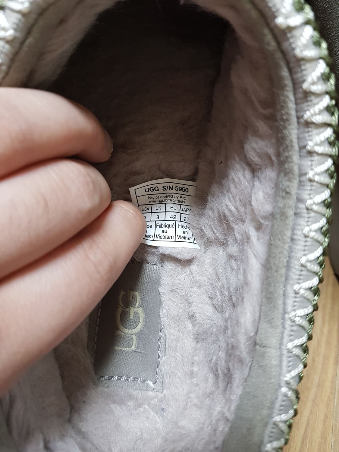 어그 타스만 슬리퍼 오이스터 상품이미지6