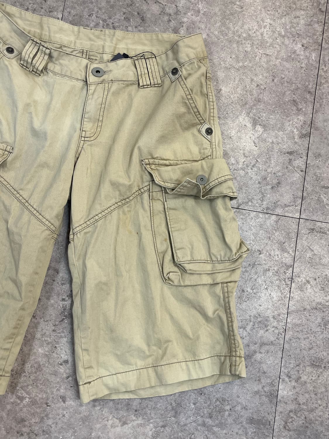 빈티지 카고 하프 팬츠 베이지 M #csz3555 상품이미지5