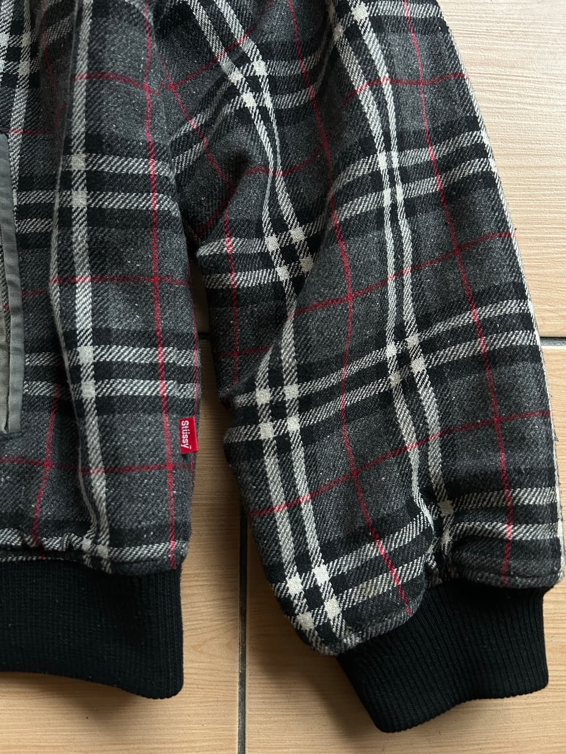 00’s 스투시 버버리 봄버자켓 상품이미지3