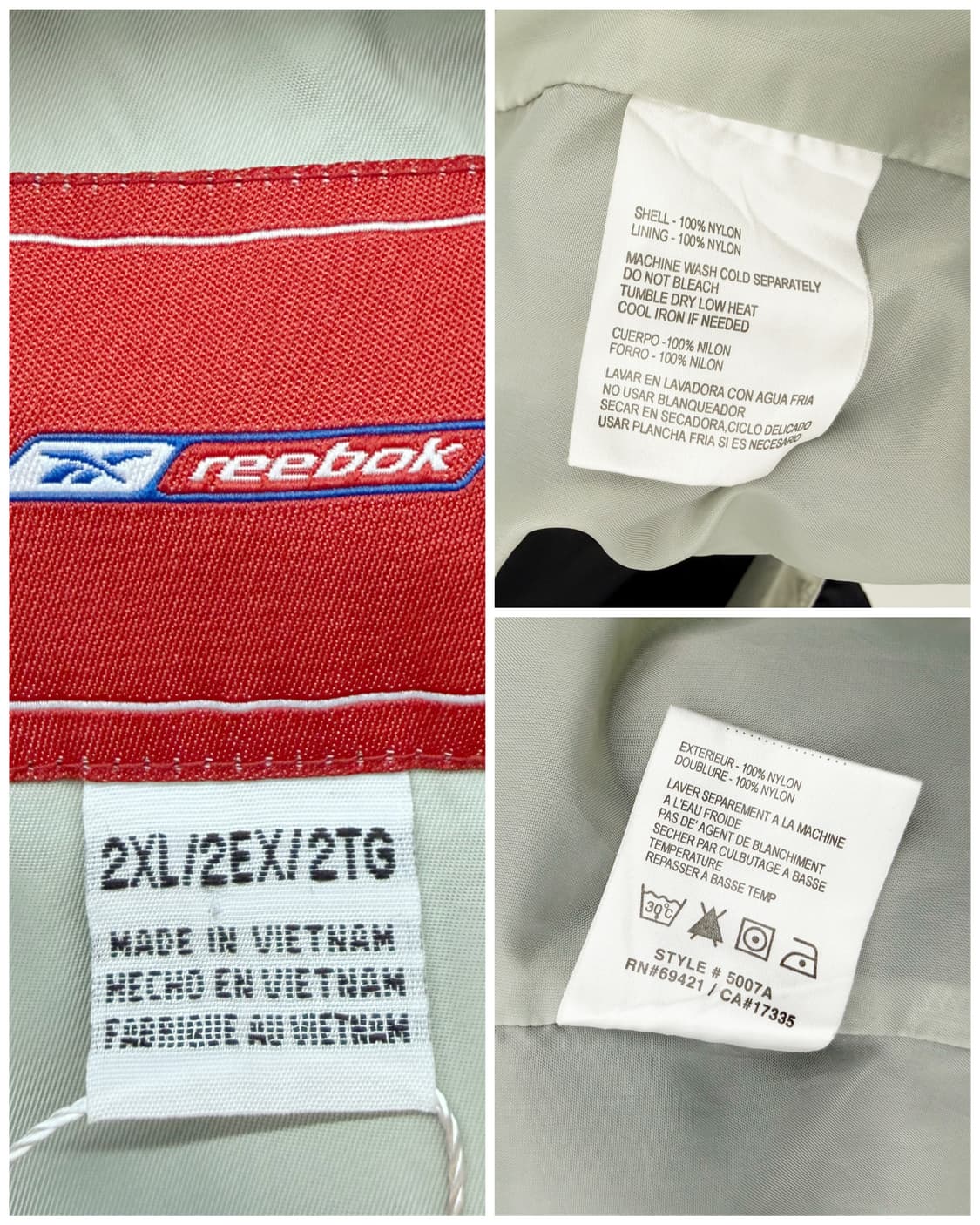 리복 NFL 00s 레이더스 트랙자켓 블랙 상품이미지9