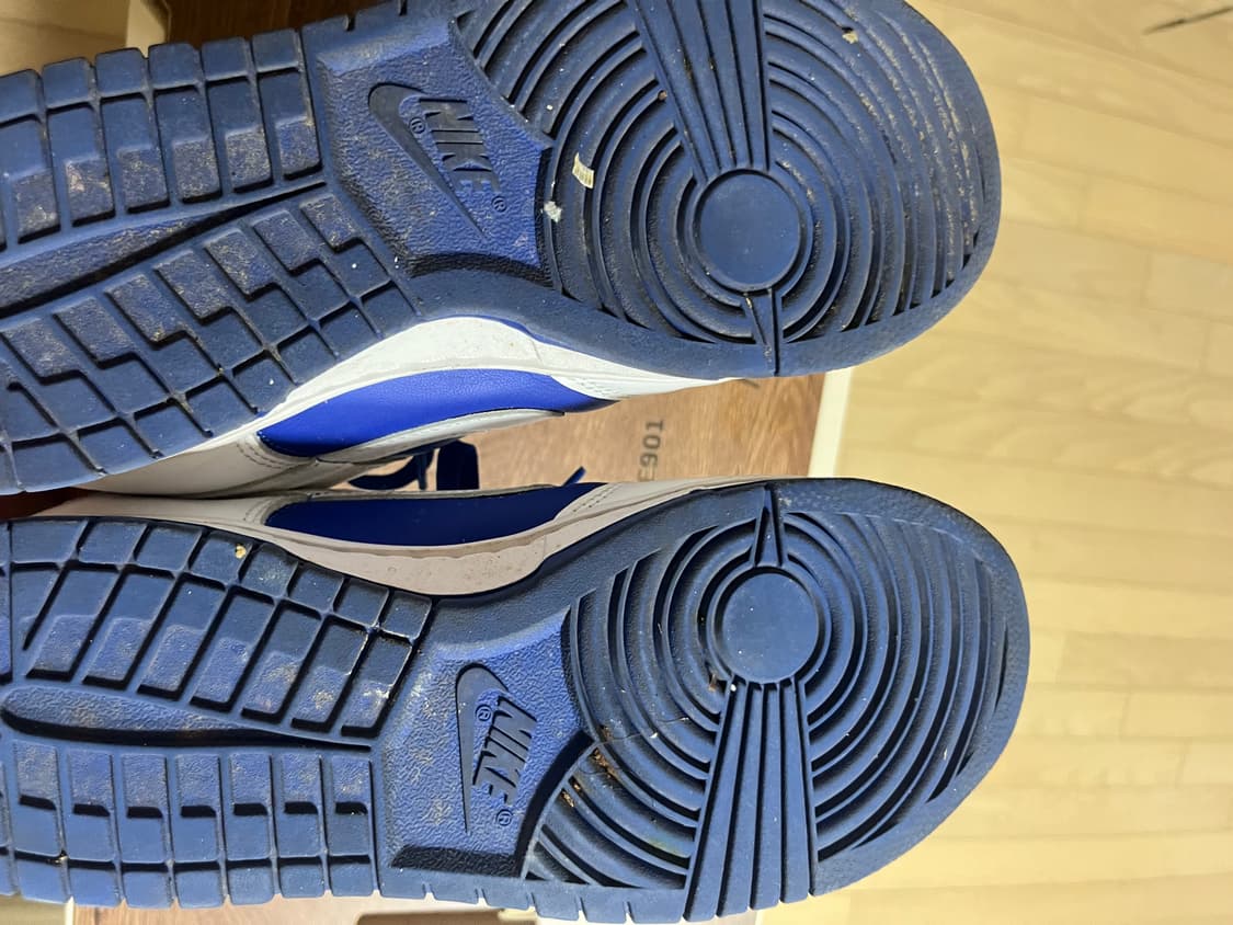 나이키 덩크로우 흰/파 260사이즈 급쳐 상품이미지3