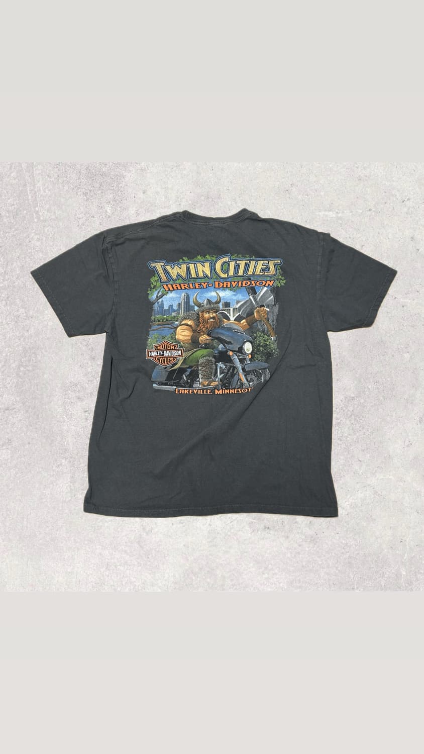 할리 데이비슨 그래픽 반팔 튜블라 티셔츠 XL 상품이미지3