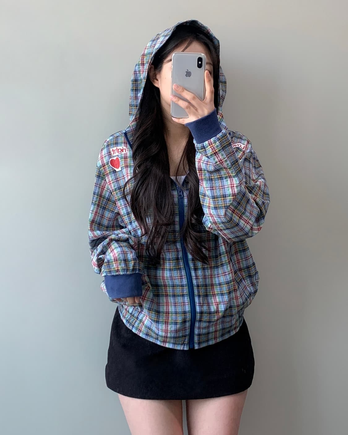 더 뮤지엄 비지터 러브 체크 자켓 상품이미지3