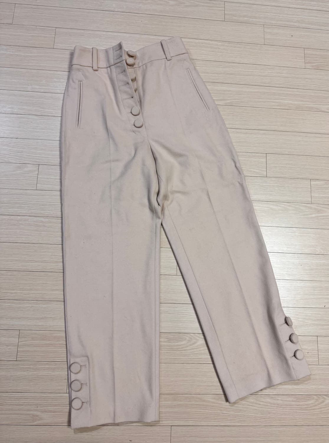 66 새상품 조셉 Joseph 정가120 캐시미어 울 정장 팬츠 겨울바지 상품이미지7