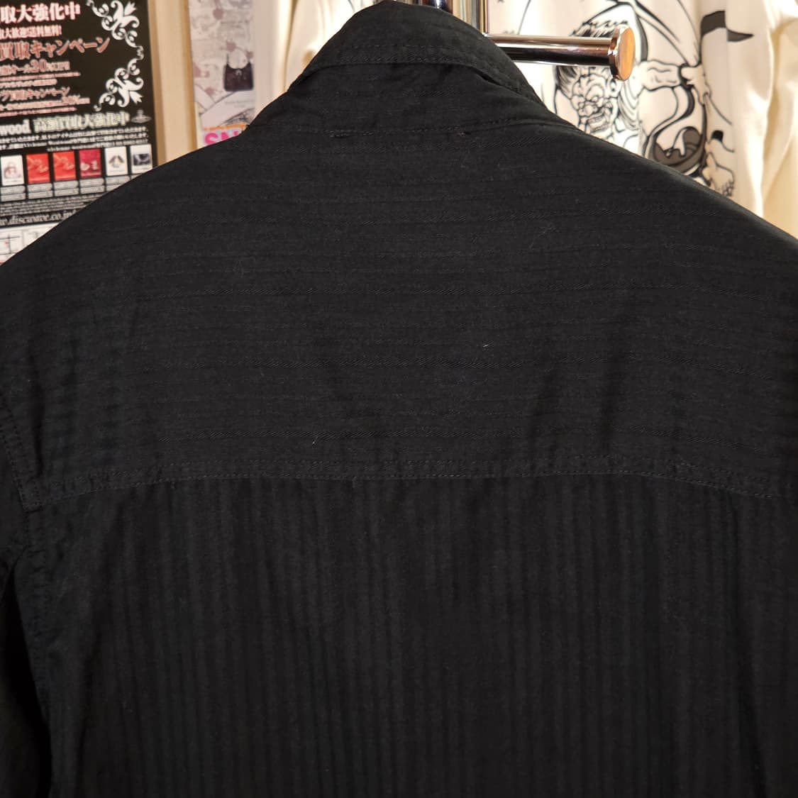 JPN 넥버클 펑크 스트라이프 코튼 셔츠 집업 상품이미지7